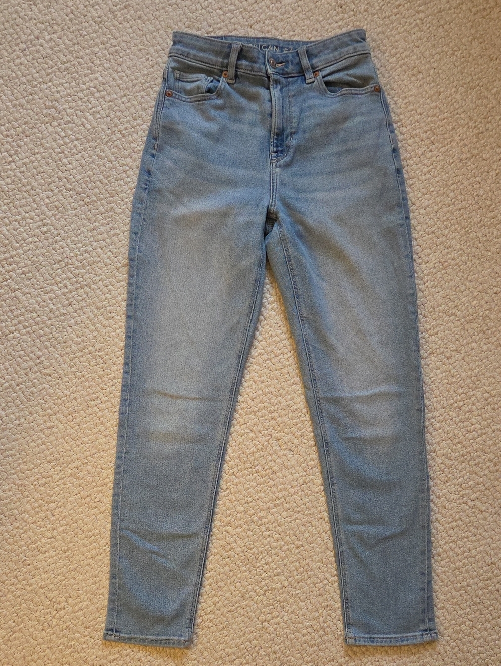 American Eagle Outfitters Light Blue High-Rise Jeans